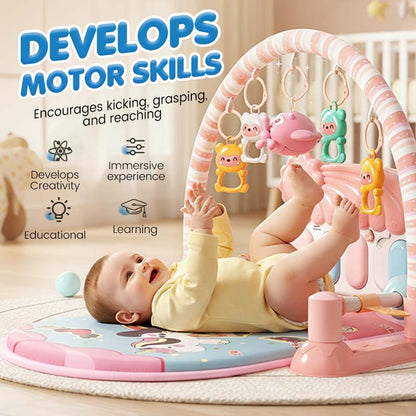 Tapis musical 3 en 1 pour bébé avec piano