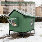 🐈Maison pour chat d'extérieur surélevée, adaptée à toutes les conditions météorologiques
