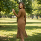 ⏰Last Day Sale 50% Off💃Robe midi rétro à fermeture éclair pour femme, avec pompon