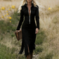 ⏰Last Day Sale 50% Off💃Robe midi rétro à fermeture éclair pour femme, avec pompon