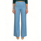 Pantalon droit pailleté taille haute