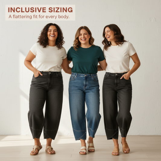 💥2026 HOT SALE💥Jeans décontractés pour femmes à jambes larges et coupe courte