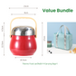 🥤 60% DE RÉDUCTION ! 🍱 Bocal Alimentaire Isotherme 1,5L en Acier Inoxydable – Garde Chaud/Froid 12h, Sans BPA & Couvercle-Bol Pratique 🍵