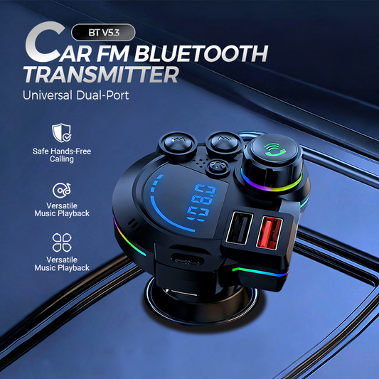 📻 50% DE RÉDUCTION ! 🚗 Transmetteur FM Bluetooth Double Port pour Voiture – Sans Fil, Charge Rapide & Son Haute Qualité 🔊