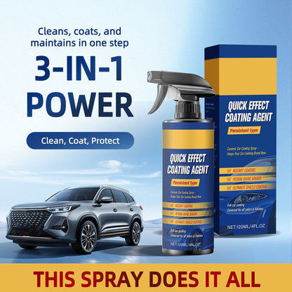 🚗✨50 % de réduction ⚡ Spray de revêtement 3-en-1 pour voiture – Brillant immédiat, protection hydrofuge & résistance toute saison 🌧️☀️