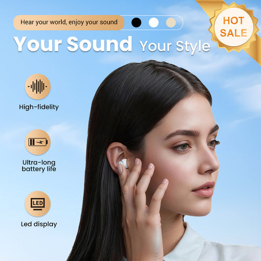 Écouteurs sans fil 2-en-1 : intra-auriculaires et à clip d’oreille