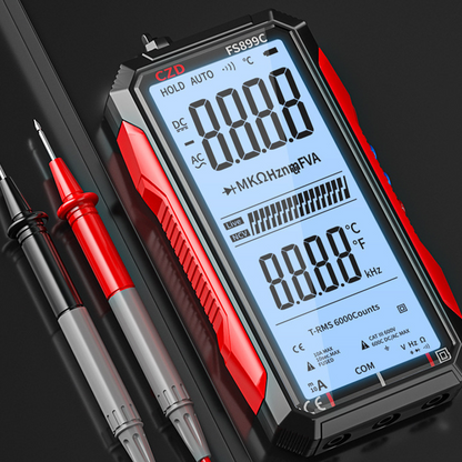 ⏰ 56 % de réduction en ce moment ! ⏰ Multimètre numérique rechargeable par USB – Valeur efficace vraie, sélection automatique de la plage et écran LCD rétroéclairé, CAT III 1000 V 🛡️