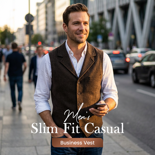 🔥Offre à durée limitée-Gilet business décontracté slim fit pour homme