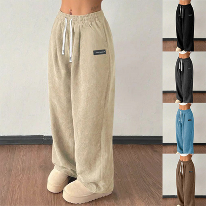 🤎 LE CONFORT AVEC UNE TOUCHE RÉTRO | Pantalon Large en Velours Côtelé -50 %