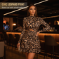 💐50% DE RÉDUCTION ! Mini-robe léopard à volants – Sexy & Parfaite pour Soirée 🐆🍸【Offre Flash】