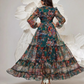 💐60% DE RÉDUCTION ! Robe Légère & Aérienne – Imprimé Floral, Col V 🌸☁️【Prix Exceptionnel】