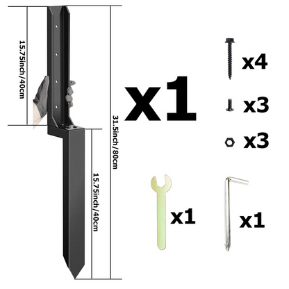 Kit de réparation pour poteaux de clôture à usage intensi