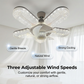 Pour vous garder au frais et éclatant 🌬️💡 Ventilateur de plafond LED à 5 pales effet cristal