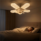 Pour vous garder au frais et éclatant 🌬️💡 Ventilateur de plafond LED à 5 pales effet cristal