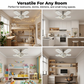 Pour vous garder au frais et éclatant 🌬️💡 Ventilateur de plafond LED à 5 pales effet cristal