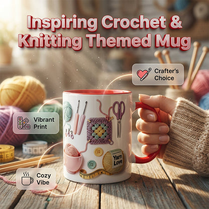 🔥OFFRE SPÉCIALE DU DERNIER JOUR :  ⚡PLUS DE 50 000 EXEMPLAIRES VENDUS !🎁🧶Mug « Yarn Love », un cadeau pour les amateurs de loisirs créatifs et les esprits créatifs