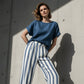 ⏳Spécial à durée limitée⏰Ensemble deux pièces chic de style bohème pour femme👚👖