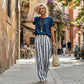 ⏳Spécial à durée limitée⏰Ensemble deux pièces chic de style bohème pour femme👚👖