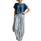 ⏳Spécial à durée limitée⏰Ensemble deux pièces chic de style bohème pour femme👚👖