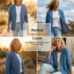 📢📢50 % DE RÉDUCTION !!!⏰Veste en jean classique à boutons pour femme