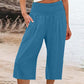 【S-3XL】🍂Pantalon court pour femme, léger et à taille élastiquée