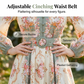 🌸 Élégance intemporelle – Robe mini à col montant et imprimé floral romantique 🌷