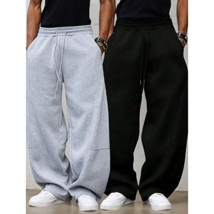 🏃‍♂️ PROMO LIMITÉE 50% DE RÉDUCTION ! ✨ Pantalon de Survêtement Droit pour Homme – Tissu Épais, Confortable ✨