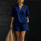 ⏰ Offre Limitée -50% | Ensemble Femme 2 Pièces Col V & Short Large