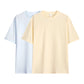 T-shirt unisexe en pur coton uni à épaules tombantes