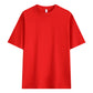 T-shirt unisexe en pur coton uni à épaules tombantes
