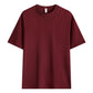 T-shirt unisexe en pur coton uni à épaules tombantes