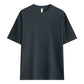T-shirt unisexe en pur coton uni à épaules tombantes