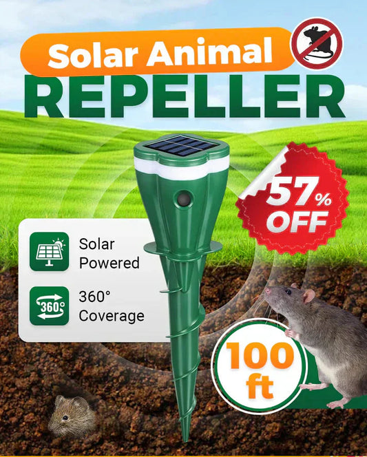 💐50% DE RÉDUCTION ! Répulsif Solaire Étanche à Vis contre les Taupes – Zéro Pile, Zéro Produit Chimique, Écologique 🌿🔁【Offre Limitée】