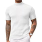 👔 DU CASUAL AU CHIC | T-shirt Côtelé à Col Montant -50 %