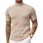 👔 DU CASUAL AU CHIC | T-shirt Côtelé à Col Montant -50 %