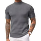 👔 DU CASUAL AU CHIC | T-shirt Côtelé à Col Montant -50 %