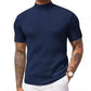 👔 DU CASUAL AU CHIC | T-shirt Côtelé à Col Montant -50 %