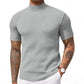 👔 DU CASUAL AU CHIC | T-shirt Côtelé à Col Montant -50 %