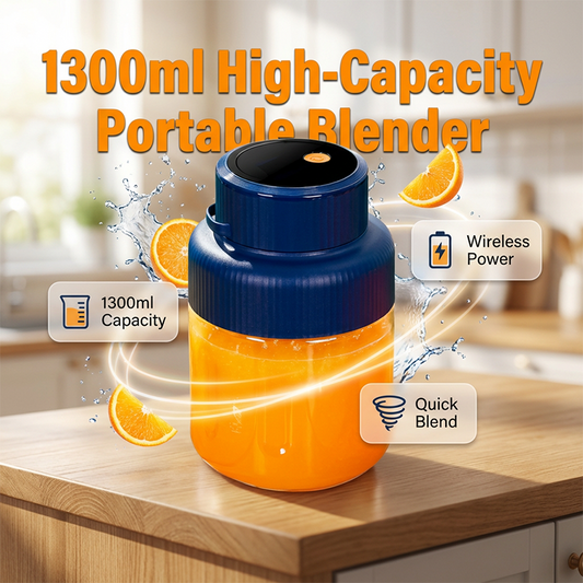 🥤✨ Mixeur Portable Haute Capacité 1300ml – Puissant et Nomade 💨