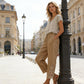 🔥Pantalon à cordon de serrage avec bordure en dentelle pour femme🍂Chic & Décontracté 🌿55 % de réduction🔥