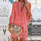 👗 50% DE RÉDUCTION 🌸 Robe femme large en coton & lin brodée – Coupe ample, respirante & anti-UV – Motif délicat, style bohème chic & polyvalente – parfaite pour l’été ☀️✨