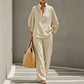 📢⏰👕 PROMO -53% ! Ensemble Femme – Haut Col Montant & Pantalon Large, Tissu Fluide, Style Décontracté Élégant (Multi-Couleurs)