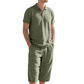 Ensemble chemise et pantalon décontracté en lin pour homme