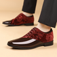🌞 Accueillez le printemps avec 50 % de réduction ! 🤵 Chaussures de ville de luxe pour homme à contrastes – Finition ultra-brillante et texture haut de gamme