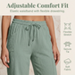 👚 50 % DE RÉDUCTION ! 🌸Pantalon court plissé en coton et lin uni pour femme