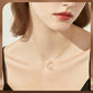 Collier Étincelant avec Pendentif d'Étoile et de Lune