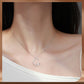Collier Étincelant avec Pendentif d'Étoile et de Lune