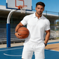 ✨🔥Ensemble d'été deux pièces pour homme, composé d'un polo et d'un short