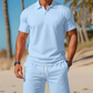 ✨🔥Ensemble d'été deux pièces pour homme, composé d'un polo et d'un short