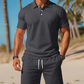✨🔥Ensemble d'été deux pièces pour homme, composé d'un polo et d'un short